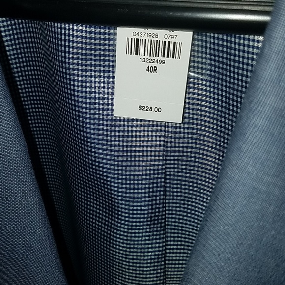 Express for men chambray slim suit brand new - Picture 3 of 5